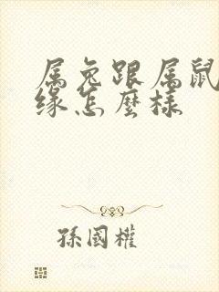 属兔跟属鼠的姻缘怎么样