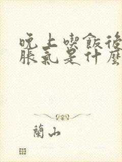 晚上吃饭后肚子胀气是什么原因