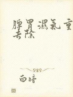 脾胃湿气重怎么去除