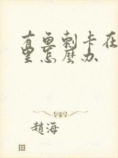 有鱼刺卡在喉咙里怎么办