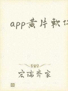 app黄片软件封面