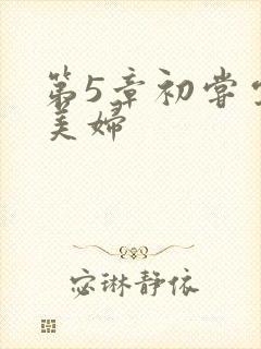 第5章初尝云雨美妇