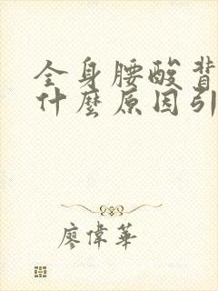 全身腰酸背痛是什么原因引起的