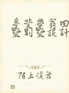 梦莹带翁回乡别墅别墅设计