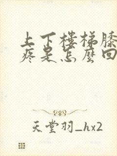 上下楼梯膝盖疼疼是怎么回事