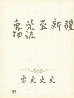 东莞至新疆专线物流