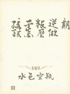 孩子叛逆期家长该怎么做