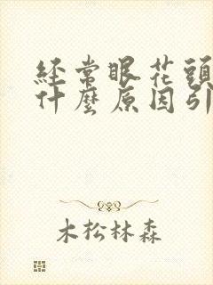 经常眼花头晕是什么原因引起的封面