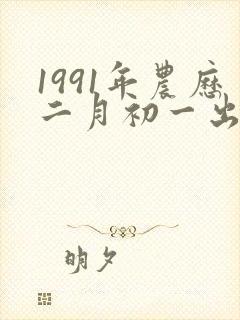 1991年农历二月初一出生属于什么命
