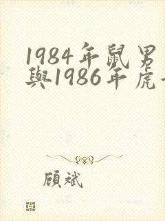 1984年鼠男与1986年虎女结合好吗封面