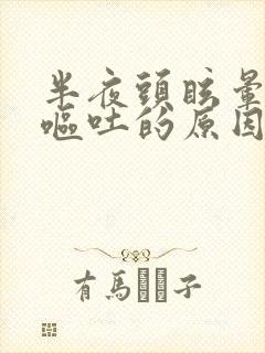 半夜头眩晕恶心呕吐的原因