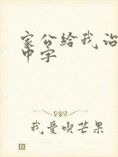 家公给我治疗5中字