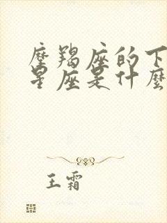 摩羯座的下一个星座是什么星座