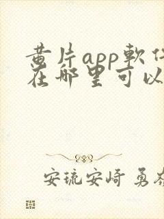 黄片app软件在哪里可以免费下载