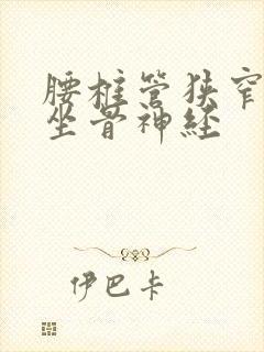 腰椎管狭窄压迫坐骨神经