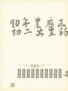 90年农历正月初二出生的命