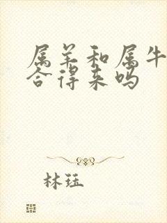 属羊和属牛的人合得来吗封面