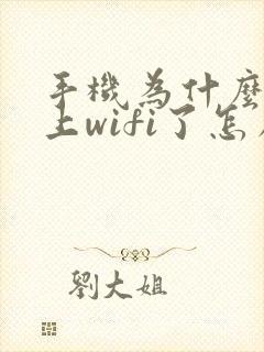 手机为什么连不上wifi了怎么回事