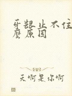 牙龈止不住血什么原因