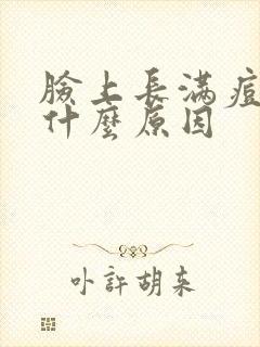 脸上长满痘痘是什么原因封面