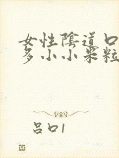 女性阴道口长很多小小米粒是怎么回事