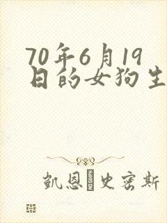 70年6月19日的女狗生人命运如何
