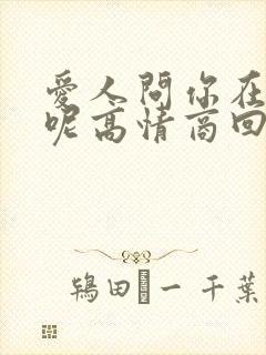 爱人问你在干嘛呢高情商回复