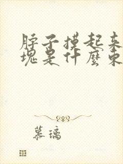 脖子摸起来有硬块是什么东西