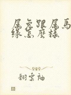 属兔跟属马的姻缘怎么样