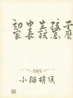 初中生孩子叛逆家长该怎么做