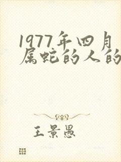 1977年四月属蛇的人的命运