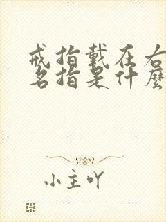 戒指戴在右手无名指是什么意思啊封面