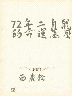 72年二月鼠女的命运怎么样封面