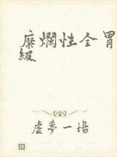 糜烂性全胃炎3级