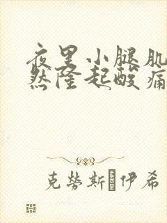 夜里小腿肌肉突然隆起酸痛