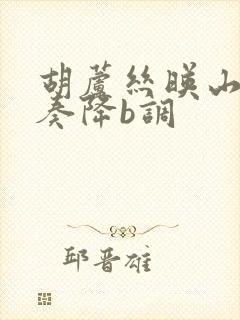 胡芦丝映山红伴奏降b调封面