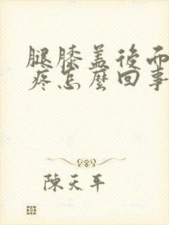 腿膝盖后面的筋疼怎么回事