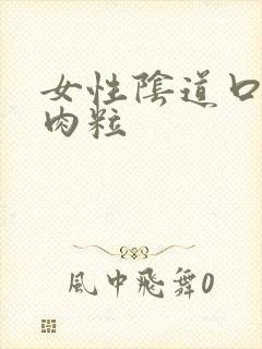 女性阴道口内有肉粒