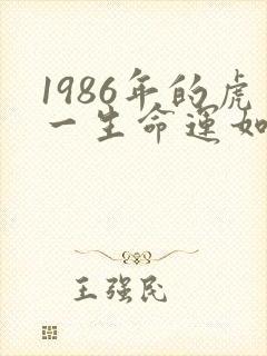 1986年的虎一生命运如何