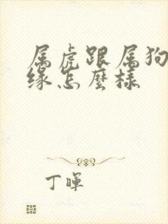 属虎跟属狗的姻缘怎么样