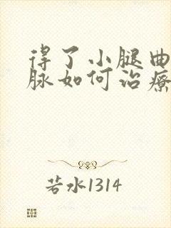 得了小腿曲张静脉如何治疗