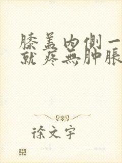 膝盖内侧一按压就疼无肿胀走路疼