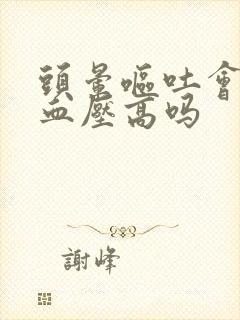 头晕呕吐会引起血压高吗封面