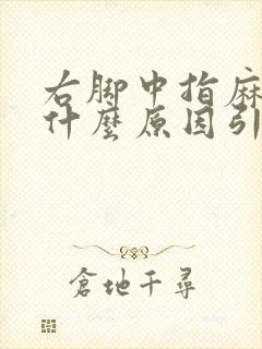 右脚中指麻木是什么原因引起的