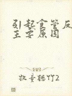 引起食管反流的主要原因