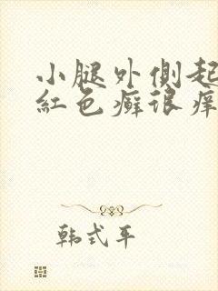 小腿外侧起一片红色癣很痒