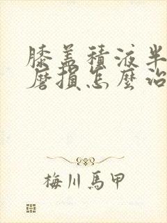 膝盖积液半月板磨损怎么治疗