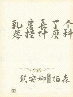 乳房长了个硬疙瘩挂什么科