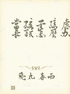 当孩子焦虑时家长该怎么办封面