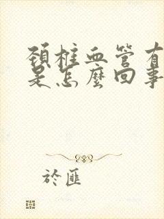 颈椎血管有斑块是怎么回事